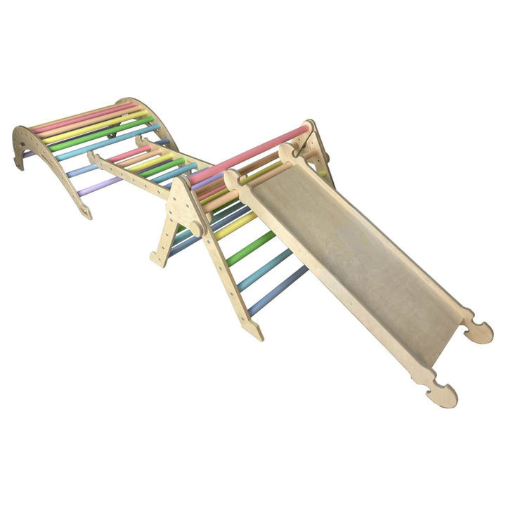 Pikler Inspired Junior Arch Pastel Rainbow