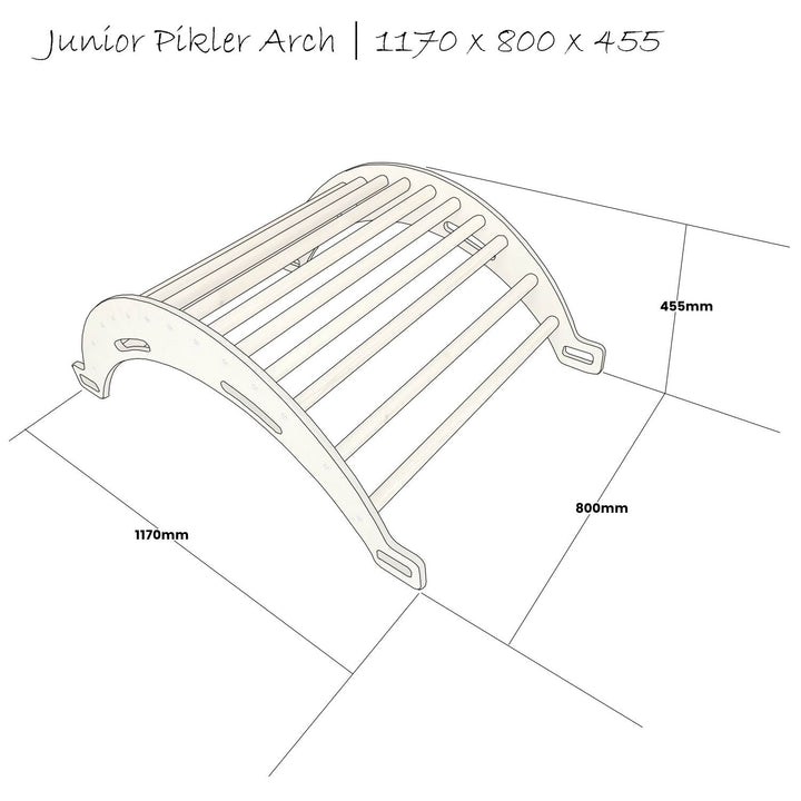 Pikler junior size arch schematic