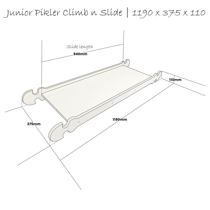 Pikler climb n slide junior size schematic