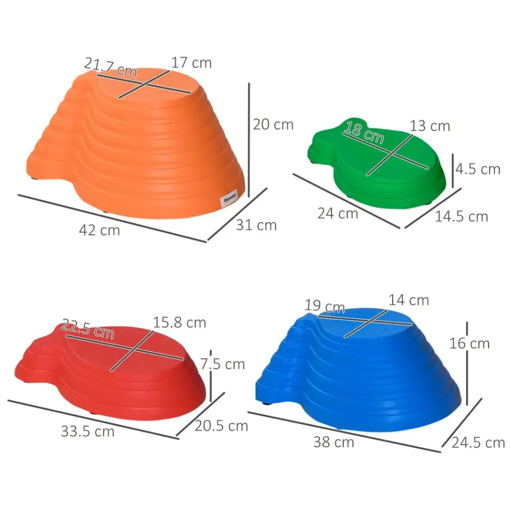 Stepping Stones Balance Fish Set | 11-Piece Multicolored Balance Fish Game for Kids | Develop Motor Skills and Hand-Eye Coordination