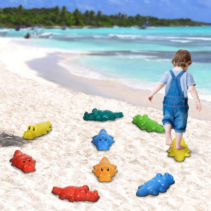 9 Kids Crocodile Stepping River Stones