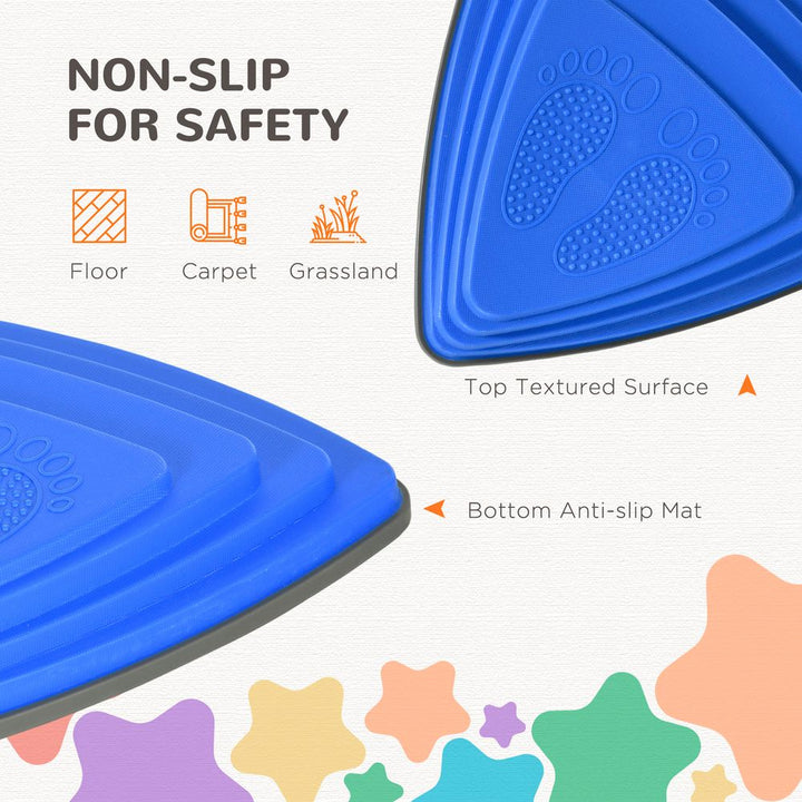 5 Kids Triangle Stepping River Stones for Balance