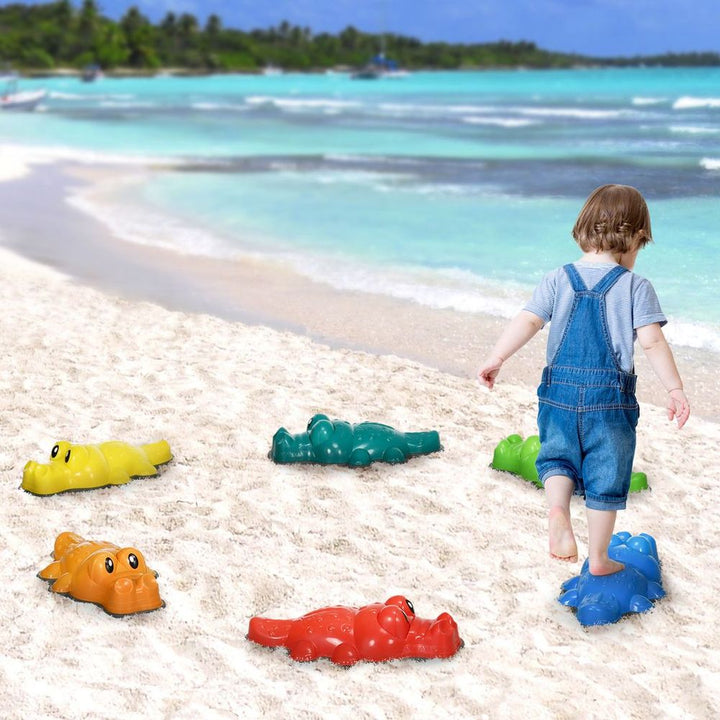 6 Kids Crocodile Stepping River Stones