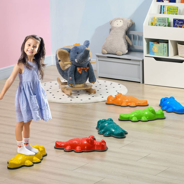 6 Kids Crocodile Stepping River Stones