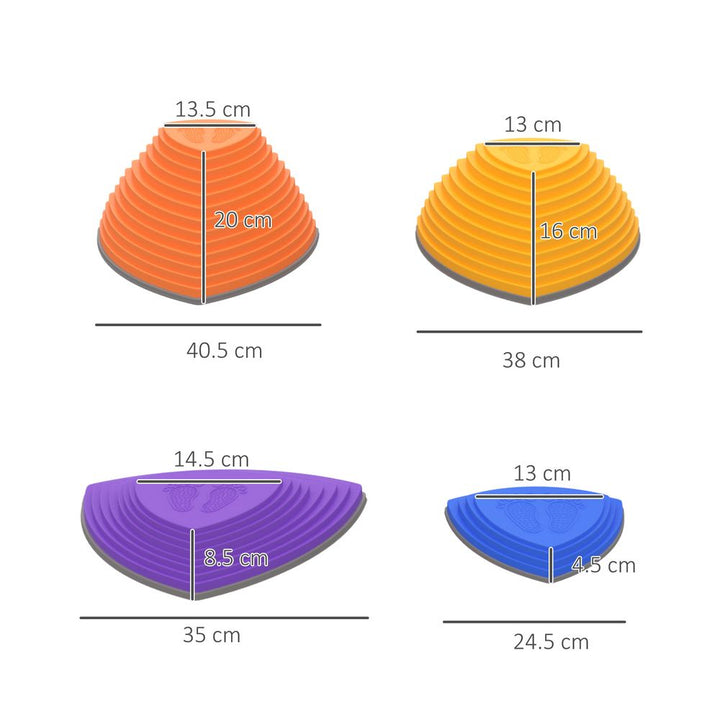 11 Kids Triangle Stepping River Stones for Balance