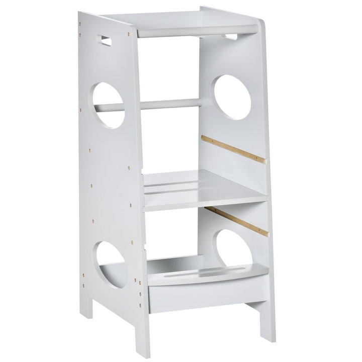 Adjustable Standing Platform Kids Step Stool | Toddler Kitchen Stool