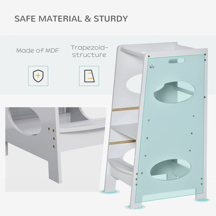 Adjustable Standing Platform Kids Step Stool | Toddler Kitchen Stool