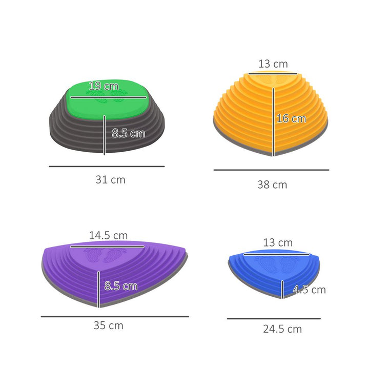 5 Kids Triangle Stepping River Stones for Balance
