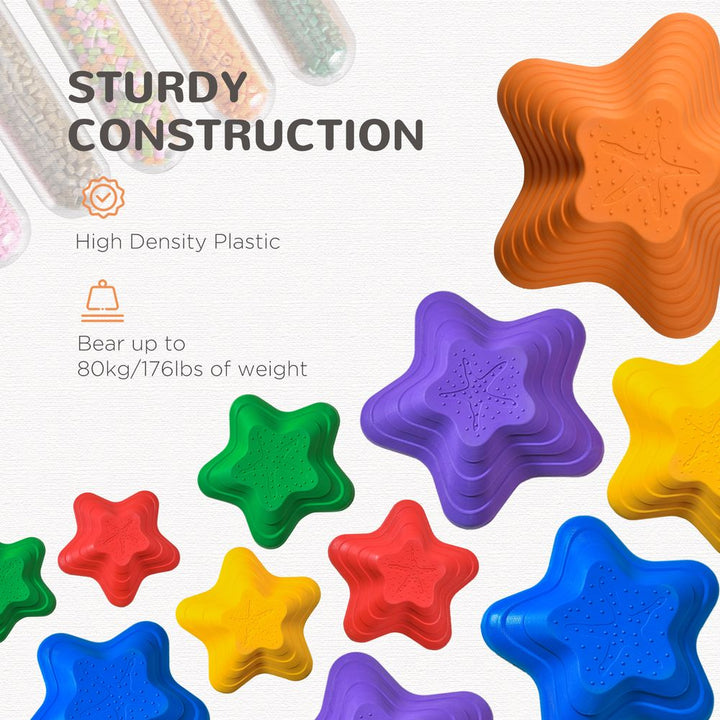 11 Kids Star Stepping River Stones for Balance