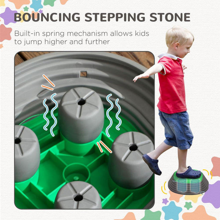 5 Kids Triangle Stepping River Stones for Balance