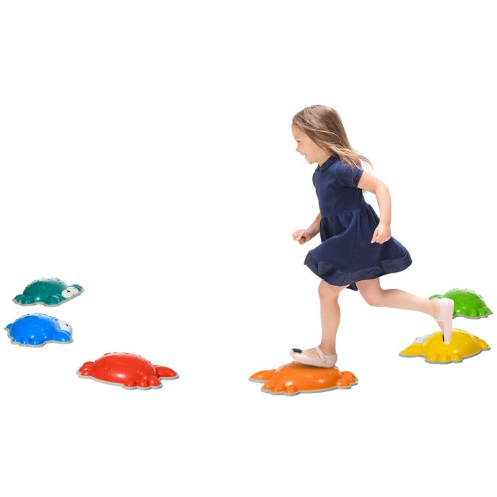 6 Kids Crab Stepping River Stones