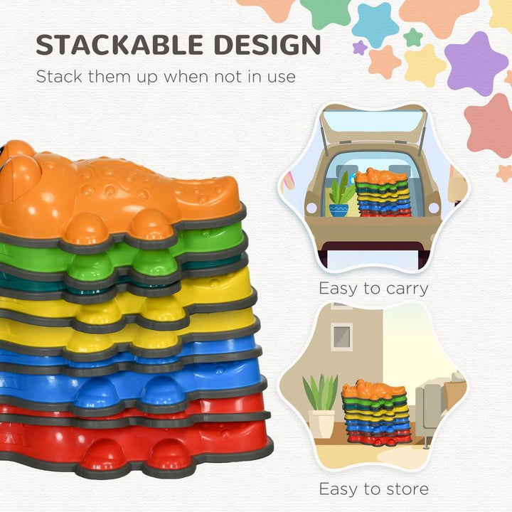 9 Kids Crocodile Stepping River Stones
