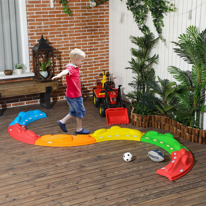 6 Piece Kids Balance Beam Stepping River Stones