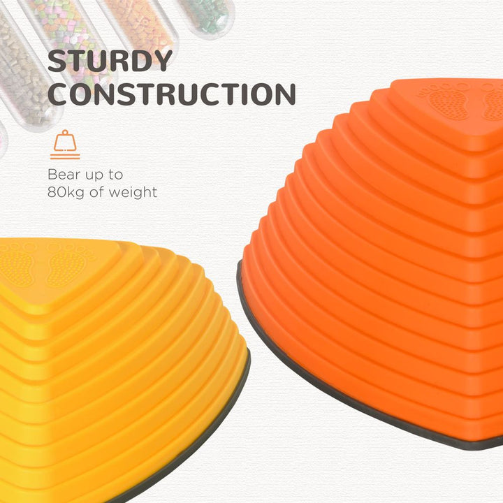 11 Kids Triangle Stepping River Stones for Balance